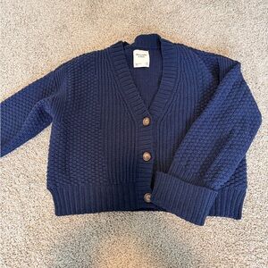 Abercrombie & Fitch Navy Blue Cardigan